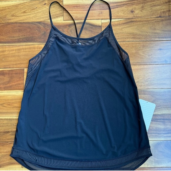 Lululemon Mix and Mesh Athletic Tank Top Black Color Size 6 - Picture 2 of 5